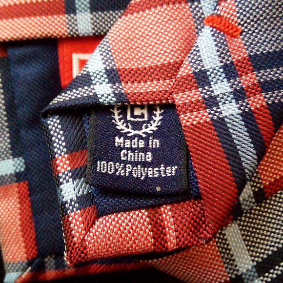 Brand New with Tags 100% Polyester Chaps Plaid Tie - Picture 9 of 10